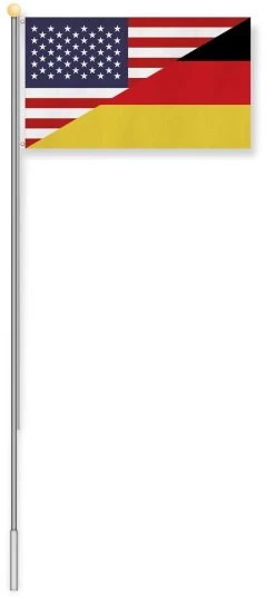 Fahnenmast 6,80 M Mit Flagge 90 Cm × 150 Cm Deutschland/USA -Normani 113953