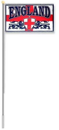 Fahnenmast 8,00 M Mit Flagge 90 Cm × 150 Cm England Mit Wappen -Normani 113997