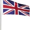 Fahnenmast 8,00 M Mit Flagge 90 Cm × 150 Cm Großbritannien 1 Fahnenmast 8,00 M Mit Flagge 90 Cm × 150 Cm Großbritannien -Normani 114001