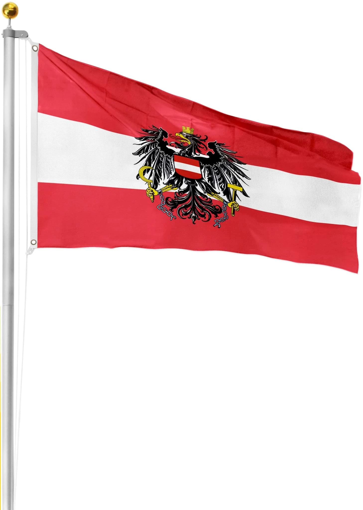 Fahne Länderflagge 90 Cm X 150 Cm Österreich 4 Fahne Länderflagge 90 Cm X 150 Cm Österreich – Bild 2
