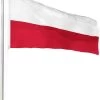 Fahnenmast 8,00 M Mit Flagge 90 Cm × 150 Cm Polen -Normani 114005
