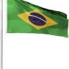 Fahnenmast 6,80 M Mit Flagge 90 Cm × 150 Cm Brasilien 2 Fahnenmast 6,80 M Mit Flagge 90 Cm × 150 Cm Brasilien -Normani 114021 2