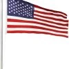 Fahnenmast 6,20 M Mit Flagge 90 Cm × 150 Cm USA -Normani 114026