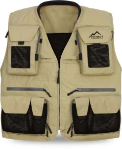 Herren Outdoor-Weste „Kajikia“ Khaki/Schwarz