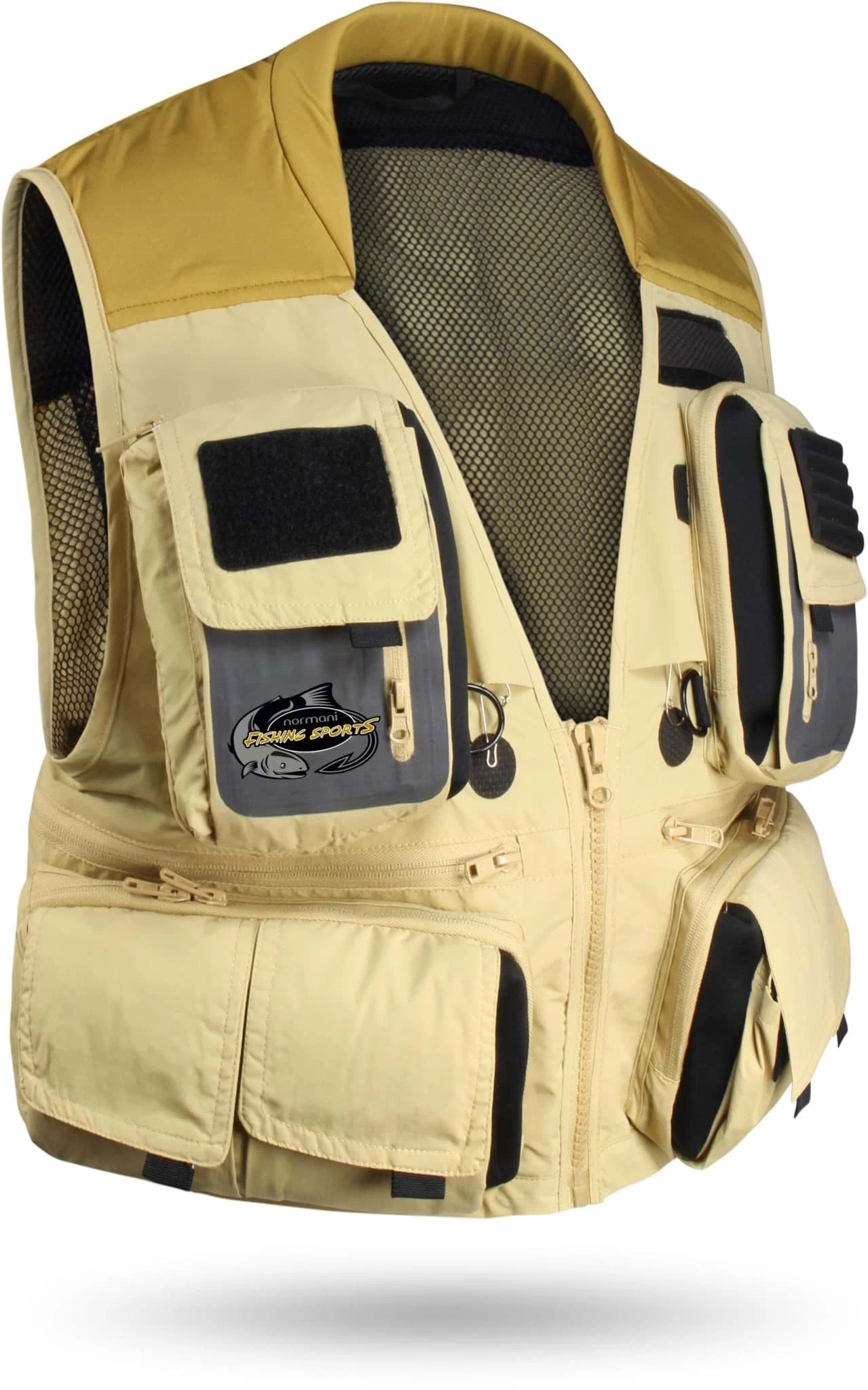 Herren Anglerweste „Master“ Khaki 4 Herren Anglerweste „Master“ Khaki – Bild 2