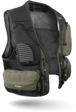 Herren Anglerweste „Fisher“ Oliv 11 Herren Anglerweste „Fisher“ Oliv -Normani 114145