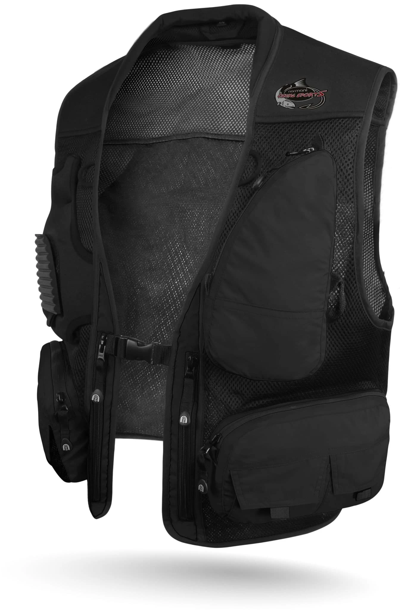 Herren Anglerweste „Fisher“ Schwarz 4 Herren Anglerweste „Fisher“ Schwarz – Bild 2