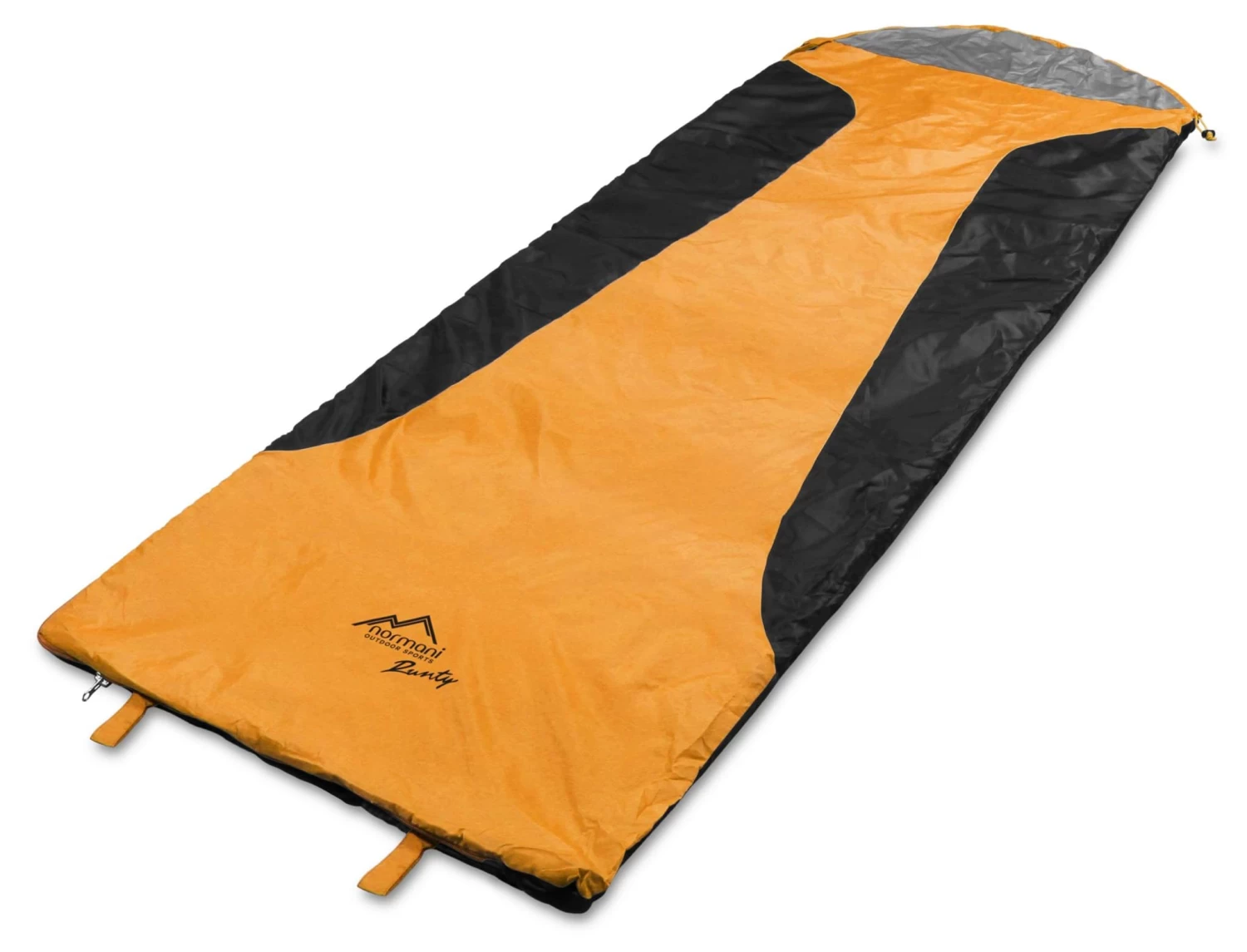 Ultralight-Schlafsack „Runty“ (RV Rechts) Orange/Schwarz 4 Ultralight-Schlafsack „Runty“ (RV Rechts) Orange/Schwarz – Bild 2