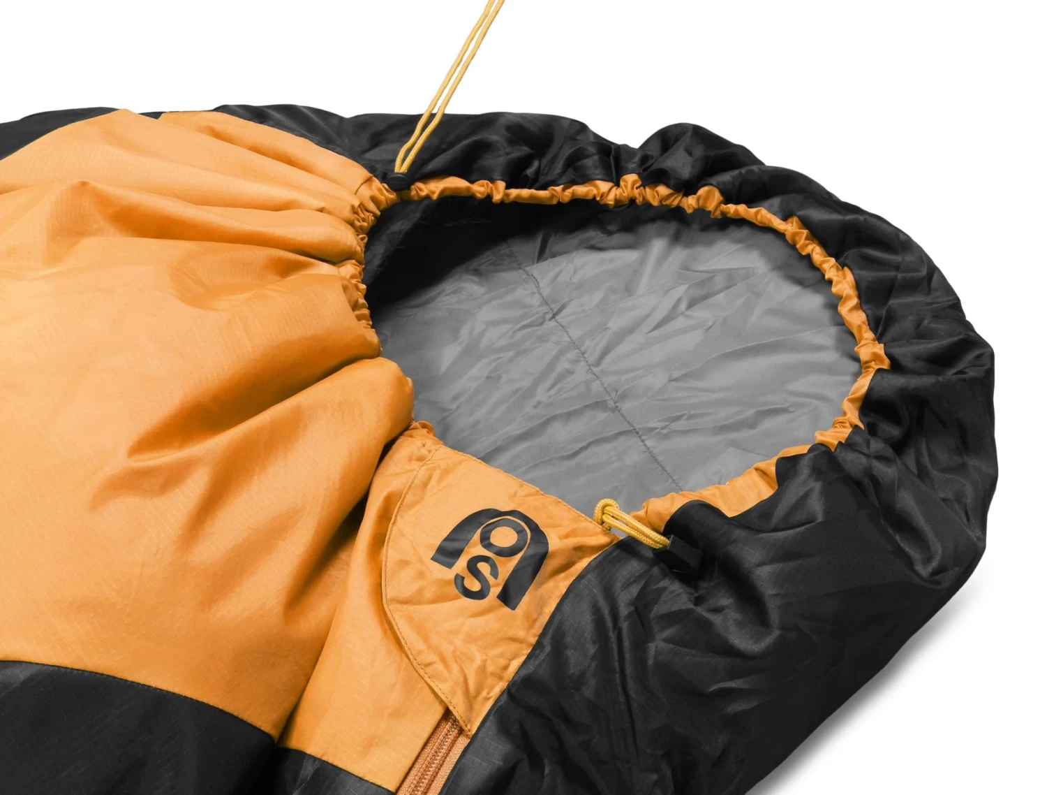 Ultralight-Schlafsack „Runty“ (RV Rechts) Orange/Schwarz 8 Ultralight-Schlafsack „Runty“ (RV Rechts) Orange/Schwarz – Bild 6