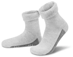 Alpaka-Wollsocken Mit ABS-Druck Hellgrau