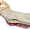 3 Paar Kinder Norwegersocken Mit Schafwolle Rot/Rosa/Wollweiß