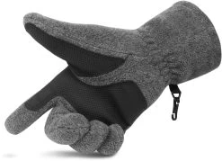 Fleece Handschuhe „Nuuk“ Grau -Normani 116443