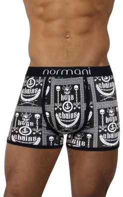6 Stück Retro Boxershorts Aus Baumwolle Chains & Keys