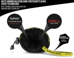 Winterhandschuhe „Apex“ Schwarz/Gelb -Normani 116958