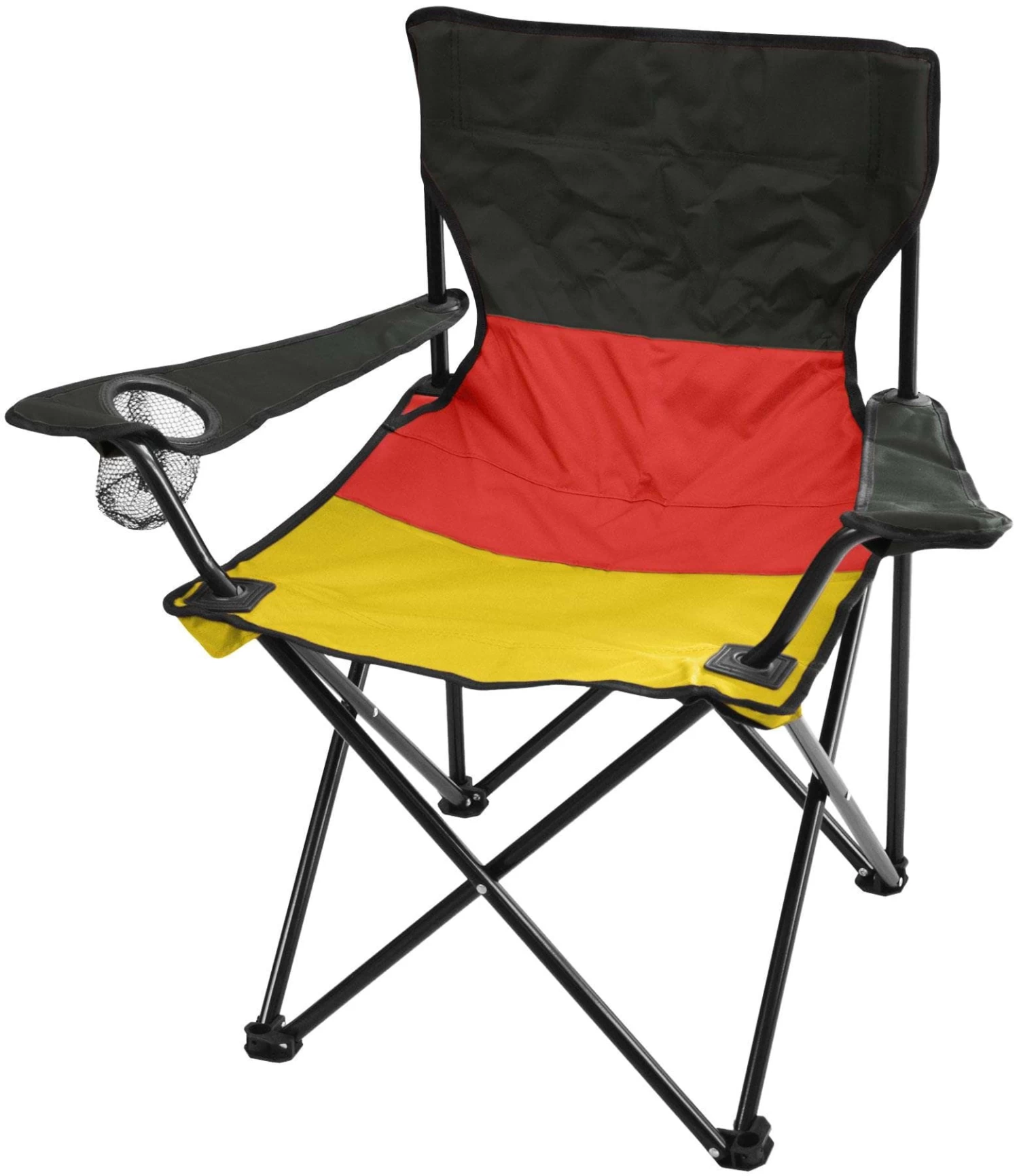 Outdoor-Klappstuhl „Moraine“ Schwarz/Rot/Gelb 3 Outdoor-Klappstuhl „Moraine“ Schwarz/Rot/Gelb