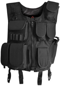 SECURITY Set Mit Schriftzug Auf Tactical Weste, Rangerhose Und Cap Dazu Pistolenholster Und Handschellen Schwarz -Normani 117357