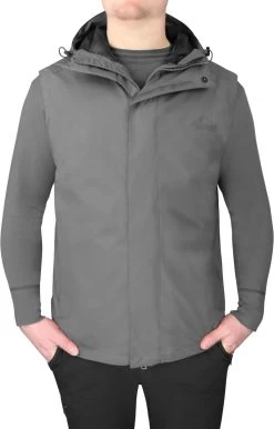 Herren Hardshellweste „Kolumbus“ Grau -Normani 117715