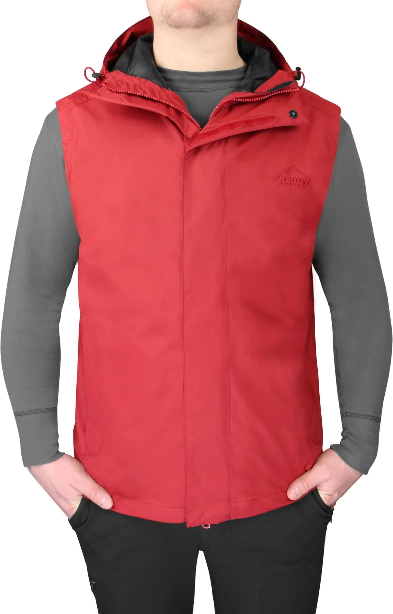 Herren Hardshellweste „Kolumbus“ Rot 4 Herren Hardshellweste „Kolumbus“ Rot – Bild 2