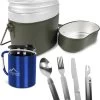 Bundeswehr Essgeschirrset Camping Kochgeschirr Oliv/Blau