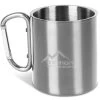 Edelstahl Tasse 330 Ml Mit Karabinerhaken „Wisconsin“ Silber 2 Edelstahl Tasse 330 Ml Mit Karabinerhaken „Wisconsin“ Silber -Normani 118048