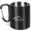 Edelstahl Tasse 330 Ml Mit Karabinerhaken „Wisconsin“ Schwarz -Normani 118051