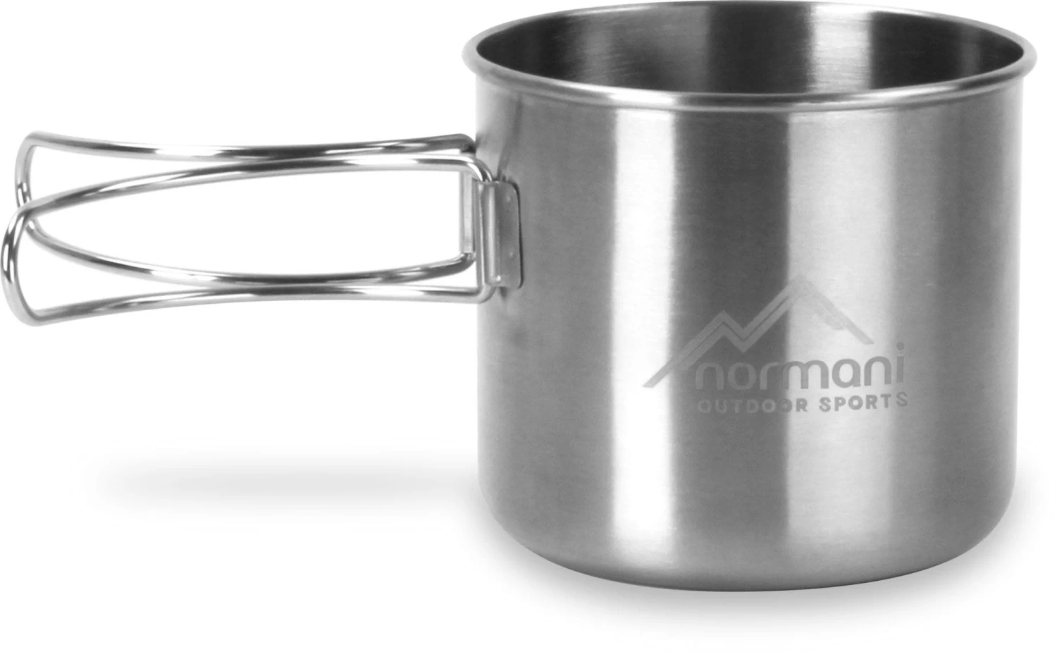 Edelstahltasse Mit Klappgriff „Colorado“ Silber 3 Edelstahltasse Mit Klappgriff „Colorado“ Silber