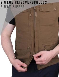 Herren Outdoor Weste „Kudu“ Braun -Normani 118346