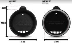 Tassen-Deckel „South Dakota“ Schwarz -Normani 118428