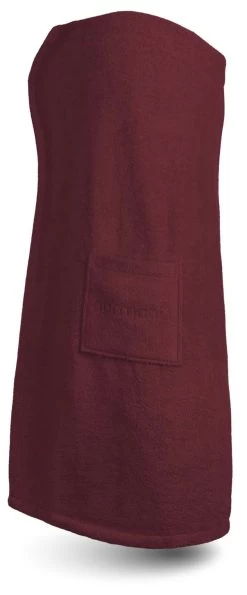 Damen-Saunakilt „Mardin“ Aus Bio-Baumwolle Burgund -Normani 118523