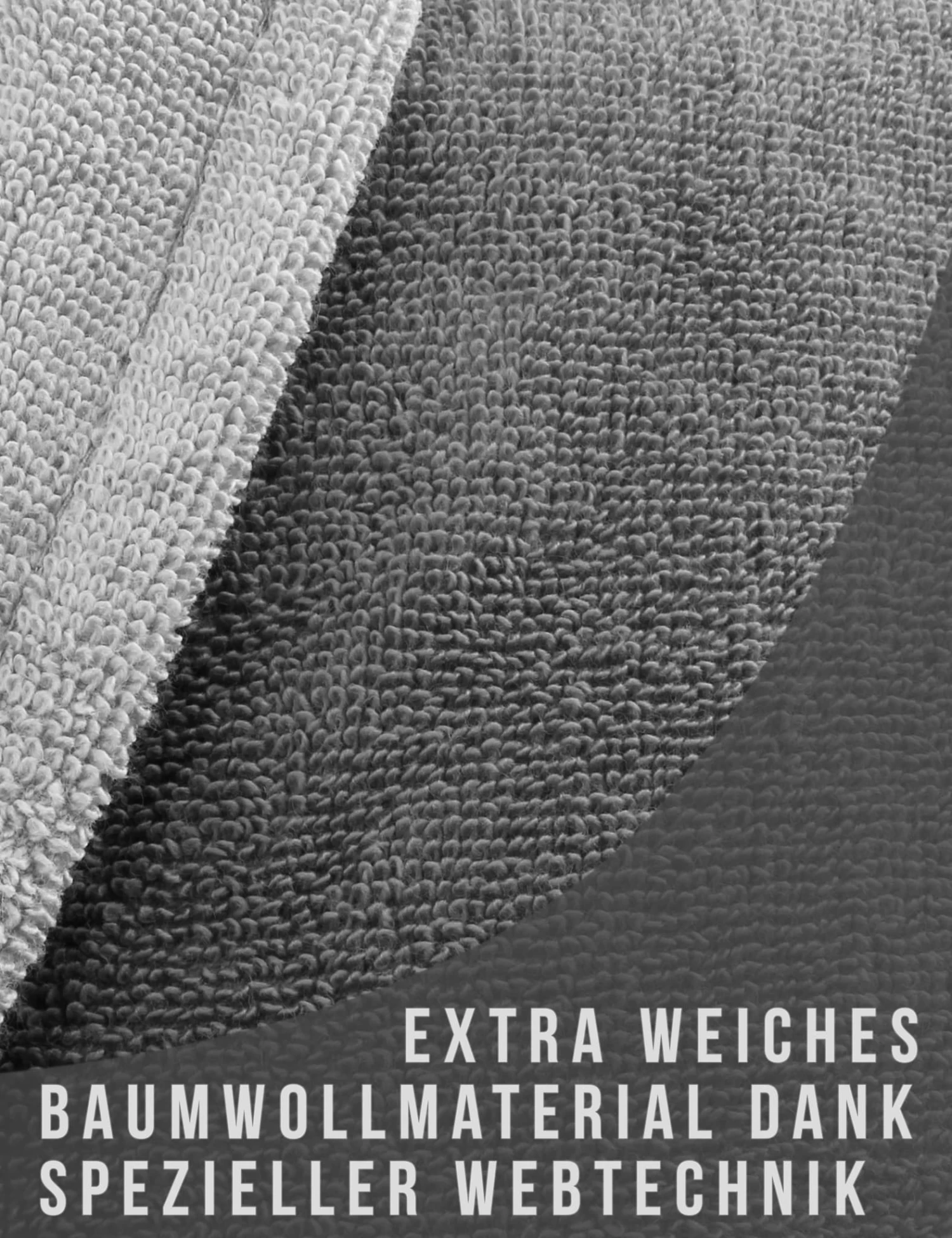 Unisex Baumwoll-Bademantel „Rob“ Grau/Hellgrau 6 Unisex Baumwoll-Bademantel „Rob“ Grau/Hellgrau – Bild 4