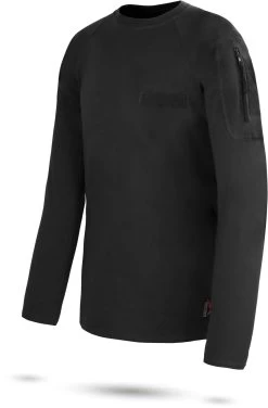 Herren Langarmshirt „Major“ Schwarz