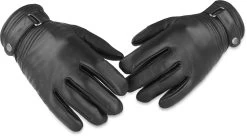 Lederhandschuhe „Tyylikäs“ Schwarz