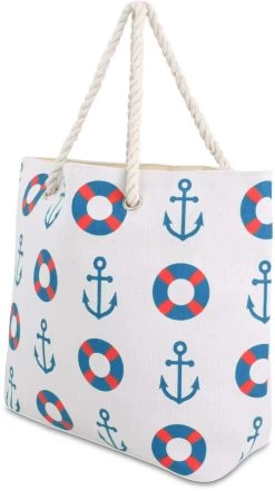 Bequeme Sommer-Umhängetasche, Strandtasche Seaside Blue -Normani 119765