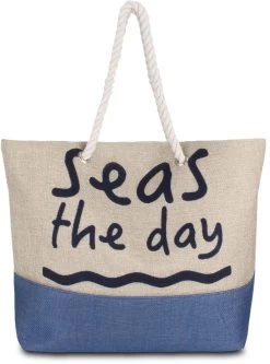 Bequeme Sommer-Umhängetasche, Strandtasche Sea Blue