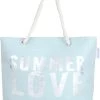 Bequeme Sommer-Umhängetasche, Strandtasche Summer Love Blue -Normani 119809