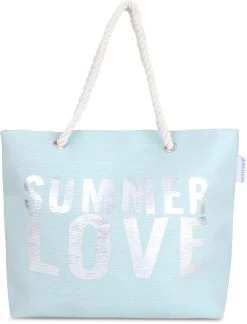 Bequeme Sommer-Umhängetasche, Strandtasche Summer Love Blue