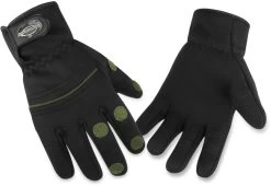 Anglerhandschuhe „Tarpune“ Schwarz/Oliv -Normani 120473