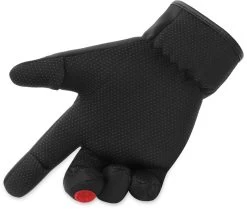 Anglerhandschuhe „Tarpune“ Schwarz/Rot -Normani 120527