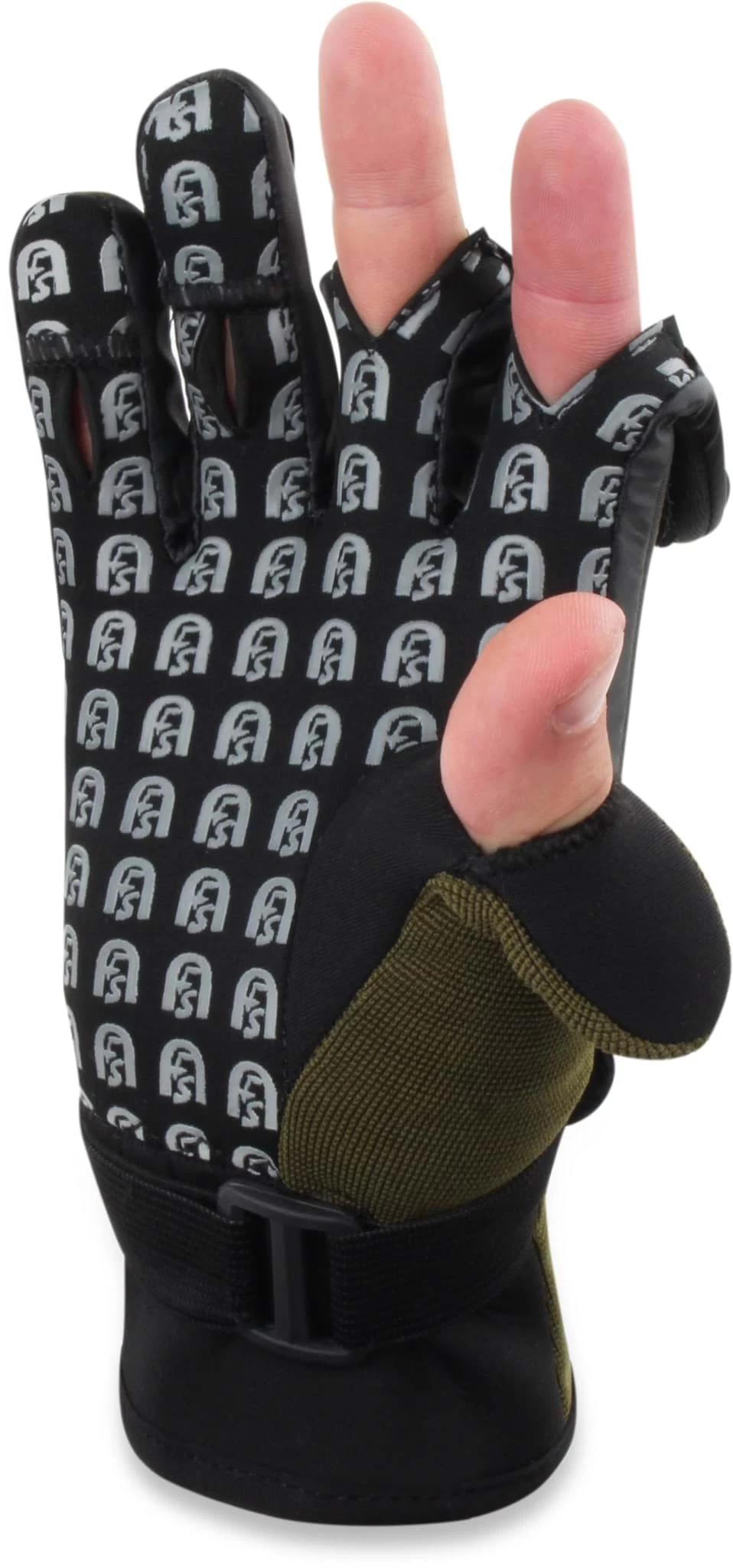 Anglerhandschuhe „Selachii“ Schwarz 4 Anglerhandschuhe „Selachii“ Schwarz – Bild 2