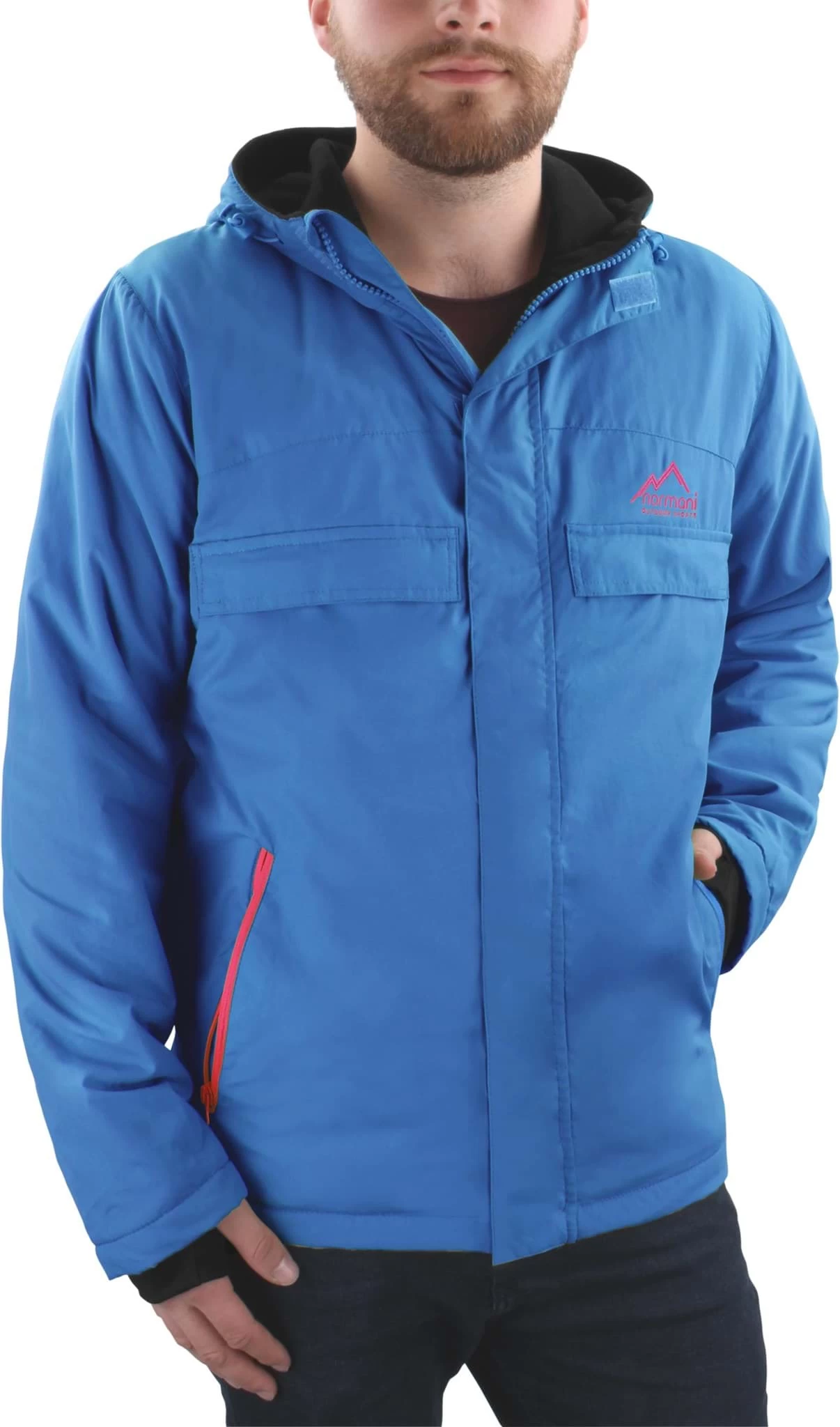 Herren Windjacke „Tuuli“ Blau/Rot 4 Herren Windjacke „Tuuli“ Blau/Rot – Bild 2