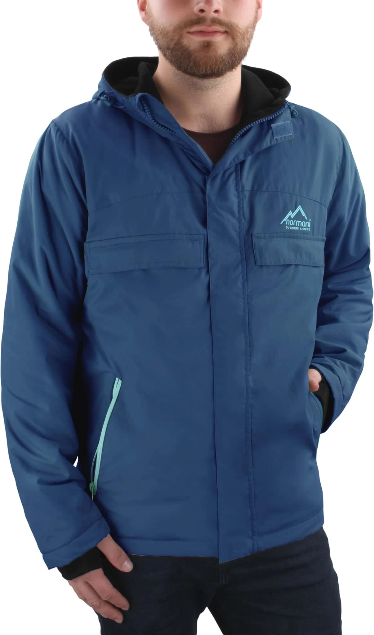 Herren Windjacke „Tuuli“ Navy/Türkis 4 Herren Windjacke „Tuuli“ Navy/Türkis – Bild 2