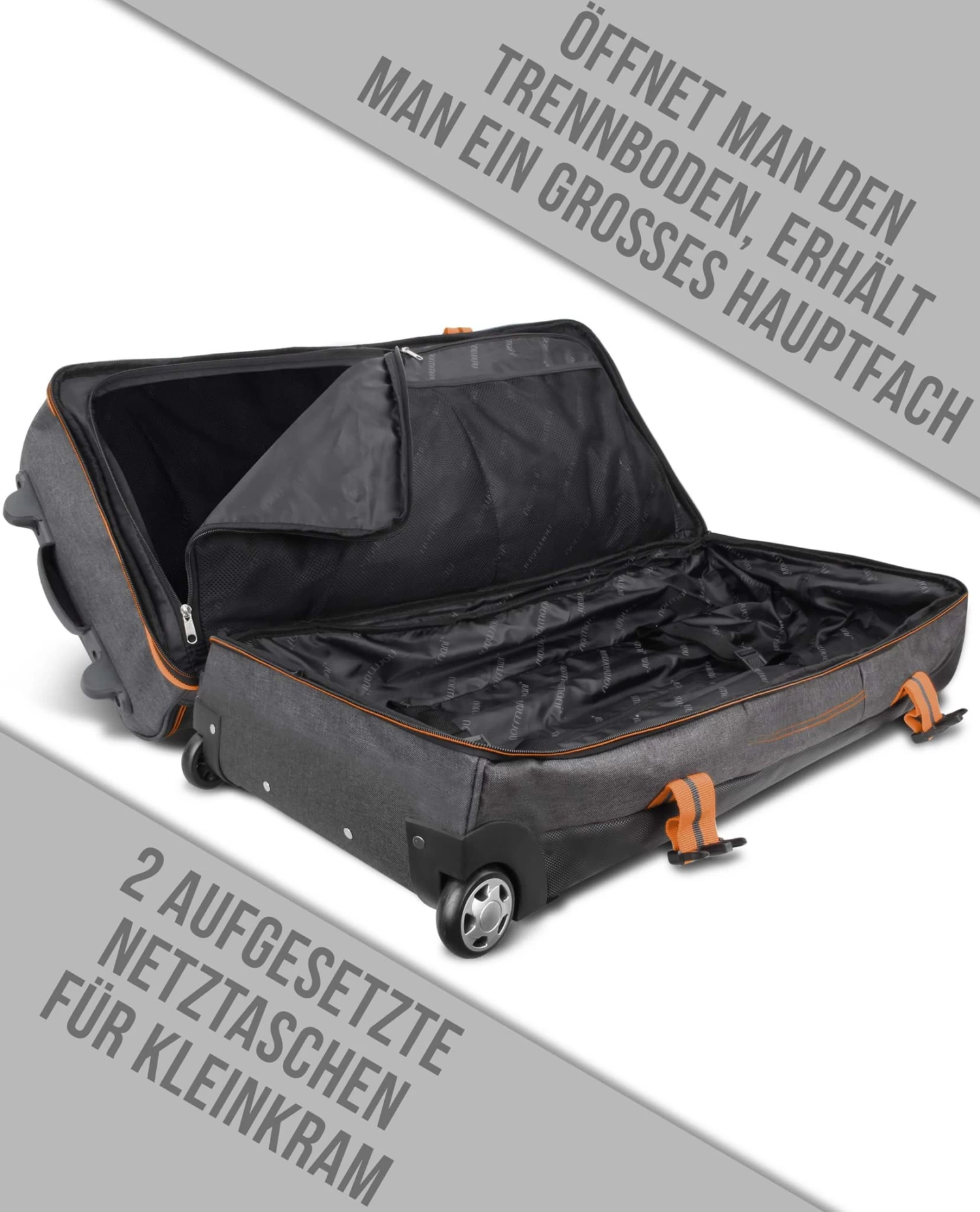 Reisetasche 120 L „Kompass 120“ Orange 5 Reisetasche 120 L „Kompass 120“ Orange – Bild 3