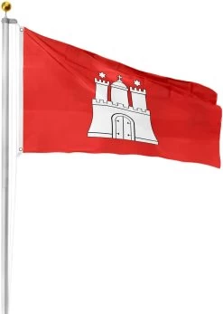 Fahne Bundesländerflagge 90 Cm X 150 Cm Hamburg -Normani 121283