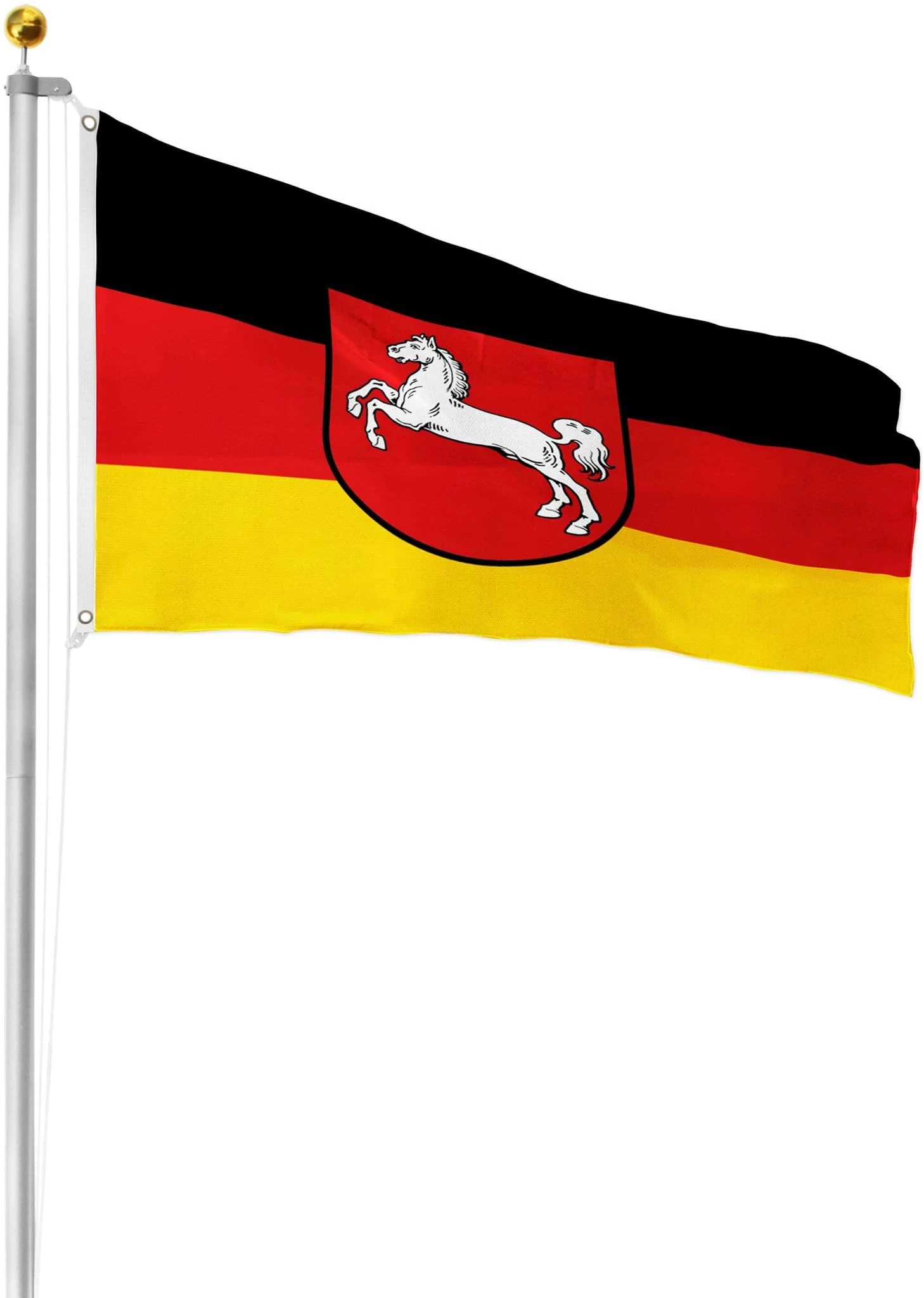 Fahne Bundesländerflagge 90 Cm X 150 Cm Niedersachsen 4 Fahne Bundesländerflagge 90 Cm X 150 Cm Niedersachsen – Bild 2