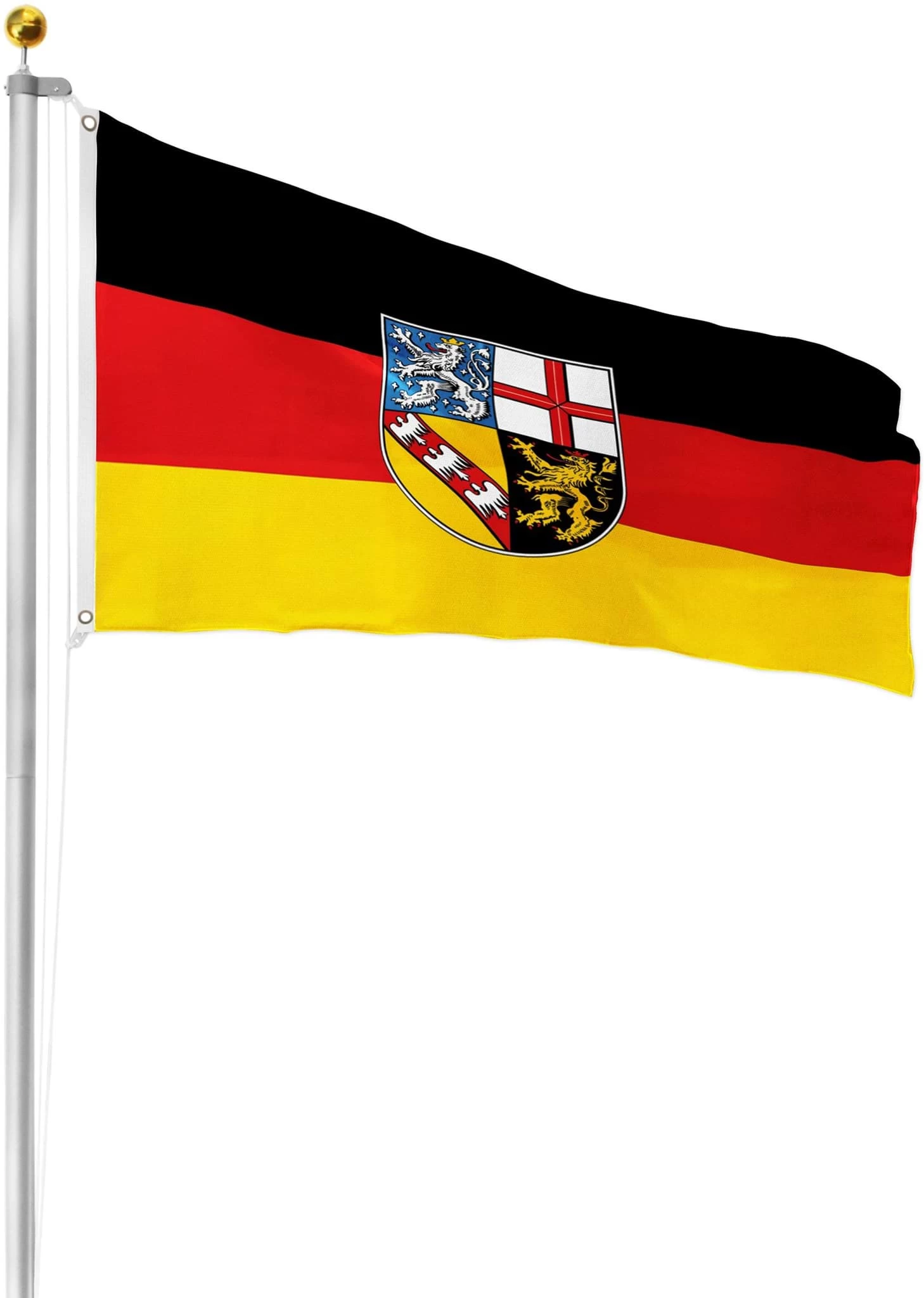 Fahne Bundesländerflagge 90 Cm X 150 Cm Saarland 4 Fahne Bundesländerflagge 90 Cm X 150 Cm Saarland – Bild 2