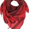 Shemagh Halstuch Rot/Schwarz