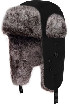 Canvas Tschapka Mit Maske „Juneau“ Schwarz -Normani 121619