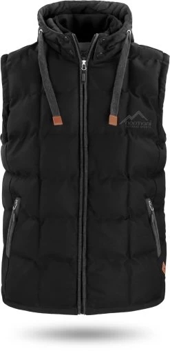 Herren Winter-Steppweste „Tropez“ Schwarz