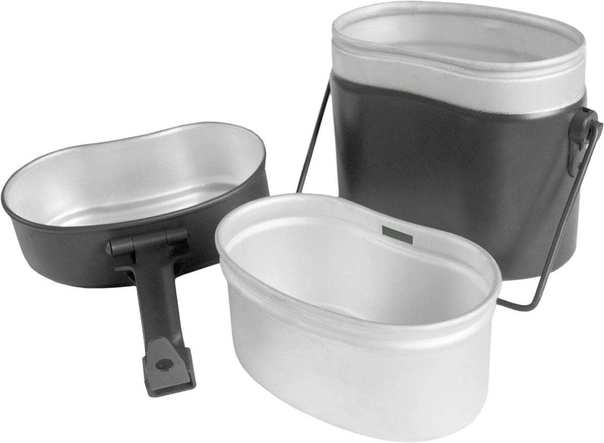 Bundeswehr Aluminium-Kochgeschirr „Pennsylvania“ Schwarz 4 Bundeswehr Aluminium-Kochgeschirr „Pennsylvania“ Schwarz – Bild 2