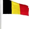 Fahnenmast 6,50 M Mit Flagge 90 Cm × 150 Cm Belgien -Normani 122800
